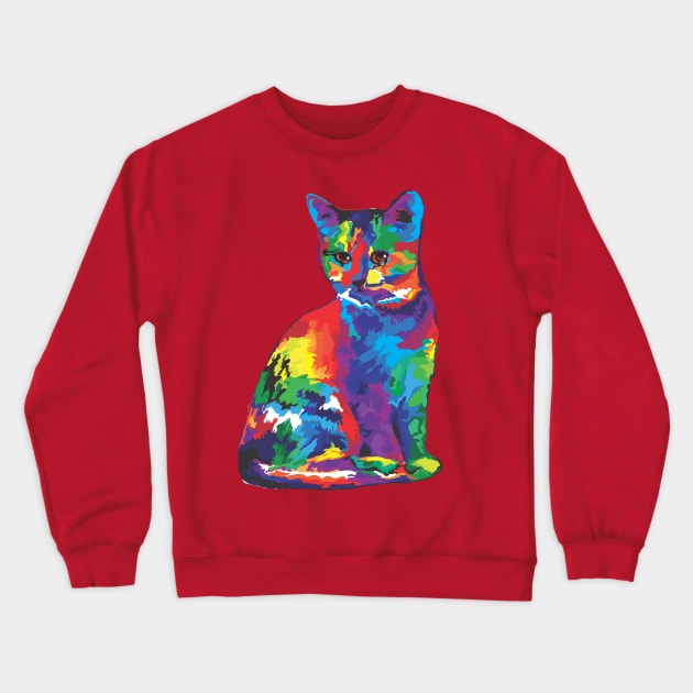 Cat t shirt Crewneck Sweatshirt by Fashion planet